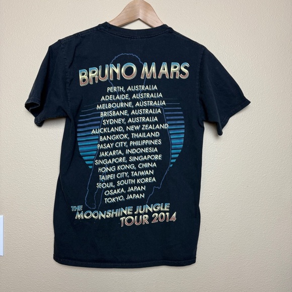 Bruno Mars Moonshine Jungle Tour 2013 Concert T Shirt- Small - Picture 2 of 3
